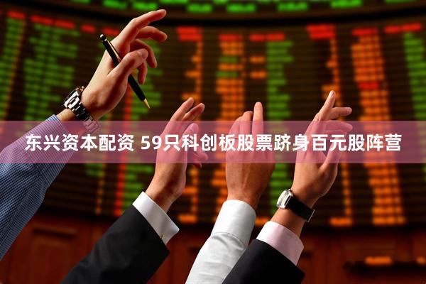 东兴资本配资 59只科创板股票跻身百元股阵营
