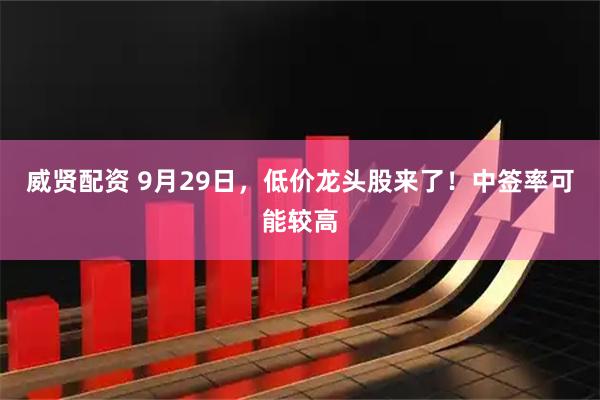 威贤配资 9月29日，低价龙头股来了！中签率可能较高