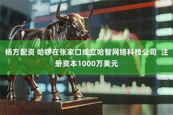 杨方配资 哈啰在张家口成立哈智网络科技公司  注册资本1000万美元