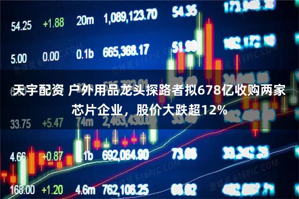 天宇配资 户外用品龙头探路者拟678亿收购两家芯片企业，股价大跌超12%